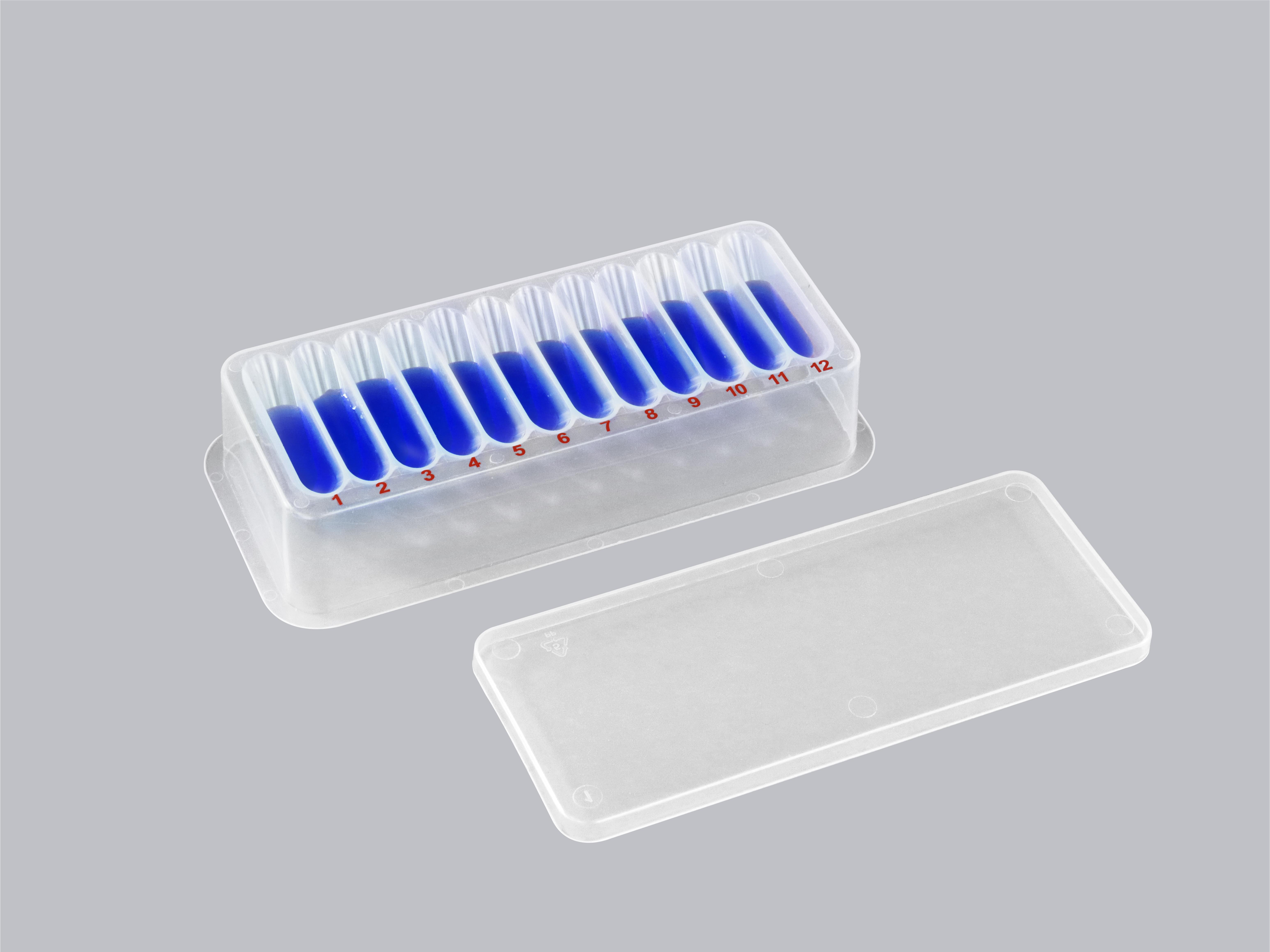 12道加樣槽,儲(chǔ)液槽,加樣槽