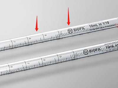 雙向刻度線設(shè)計，便于識別移液體積