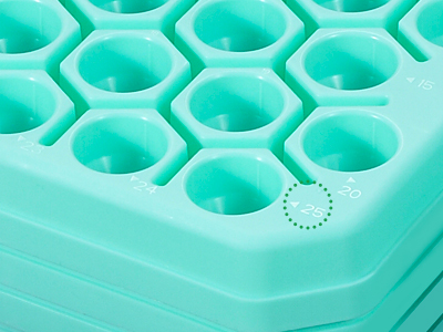 表面帶數(shù)字標記，易于辨認及方便實驗記錄