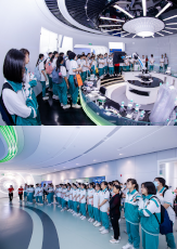 校企聯(lián)合丨廣州開元學?？破昭袑W團參觀潔特生物！